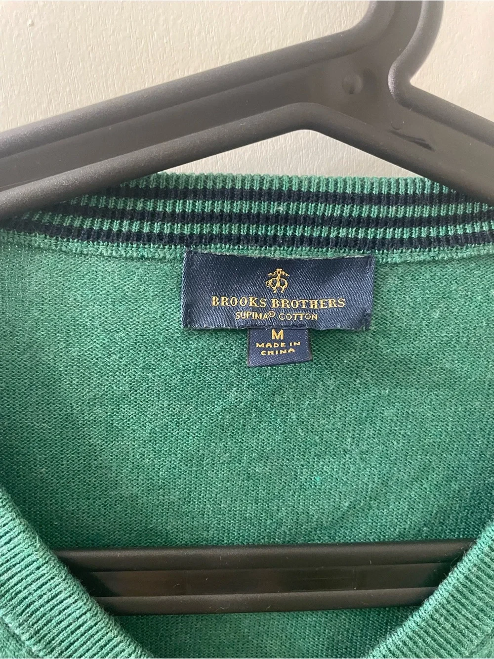 Mens Brooks Brothers Green Medium Sweater